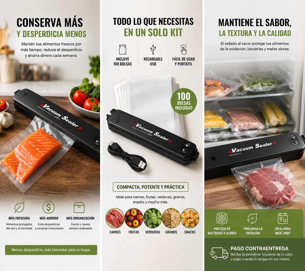 FreshLock™ | Kit de Conservación al Vacío