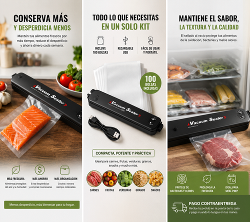 FreshLock™ | Kit de Conservación al Vacío
