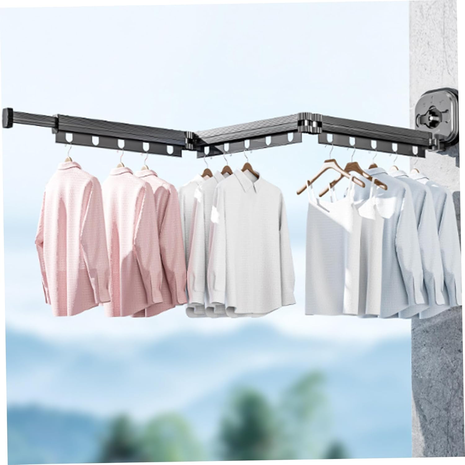 Tendedero de Ropa Plegable de Pared Extensible – Orden Real en Espacios Pequeños